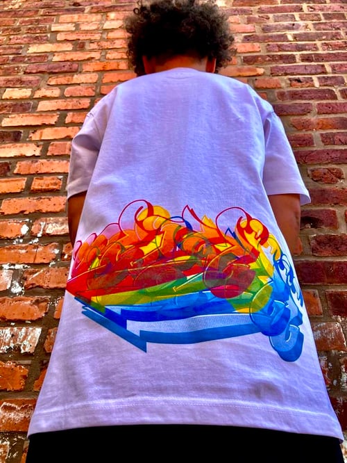 Image of ANDY ‘SEIZE’ LAYERED CMYK T-SHIRT