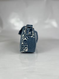 Image 2 of (Denim) Upcycled Zipper Shoulder Bag