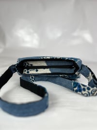 Image 5 of (Denim) Upcycled Zipper Shoulder Bag