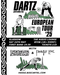 DARTZ - 24/05/25, THE AUDIO LOUNGE, GLASGOW