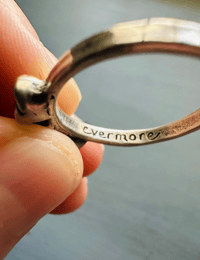 Image 5 of sterling silver three rose ring by peaces of indigo