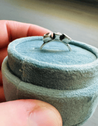 Image 8 of sterling silver three rose ring by peaces of indigo