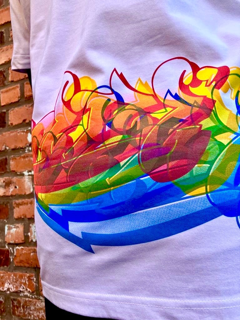 Image of ANDY ‘SEIZE’ LAYERED CMYK T-SHIRT