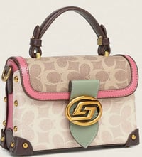 Image 1 of Fashion colorblock print handbag,casual versatile  shoulder bag for women .