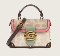Image 4 of Fashion colorblock print handbag,casual versatile  shoulder bag for women .