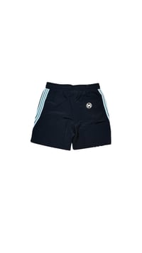 Image of Hustle Stripe Shorts (BLK) 