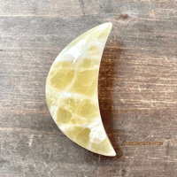Image 6 of Lemon Calcite, Crystal Moon, Crystal Crescent Moon, Yellow Calcite, For Confidence, Energy & Clarity