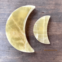 Image 7 of Lemon Calcite, Crystal Moon, Crystal Crescent Moon, Yellow Calcite, For Confidence, Energy & Clarity