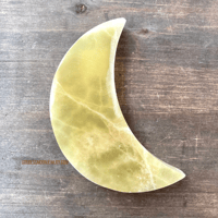 Image 8 of Lemon Calcite, Crystal Moon, Crystal Crescent Moon, Yellow Calcite, For Confidence, Energy & Clarity