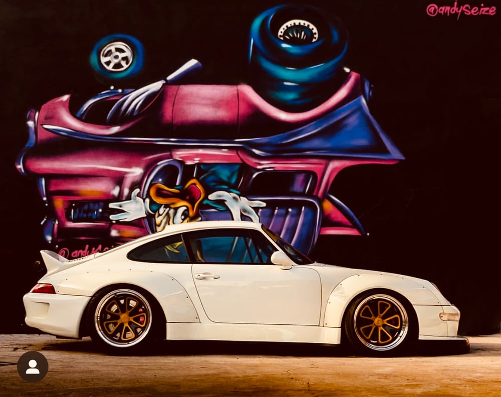 Image of ‘Airborne Chevy’ Upside Down Hotrod.