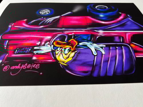 Image of ‘Airborne Chevy’ Upside Down Hotrod.