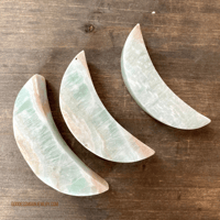 Image 5 of Caribbean Blue Calcite, Crystal Moon, Crescent Moon, For Intuition, Calming & Healing 