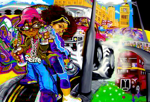 Image of Andy Seize ‘London Town' Print