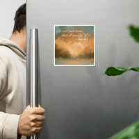 Image 4 of Christian Magnet Psalm 46:10 “Be Still and Know” Inspirational Scripture Art Bible Verse Faith