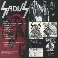 Image 2 of SADUS - – Twisted Face - The Demos 1986-1987 12"LP