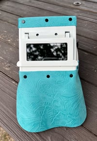 Image 3 of Turquoise Floral Square Hood