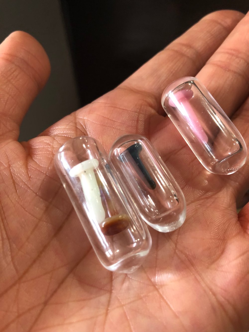 Image of microdose mushroom pill (glass )