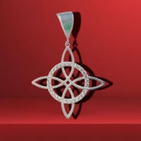 Dije Nudo de Bruja 2.3” 925 Plata Mexicana