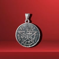 Dije Tetragrammaton 1.55” 925 Plata Mexicana