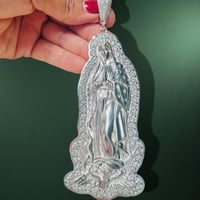 Virgen de Guadalupe 5.6” 100GR 925 Plata Mexicana