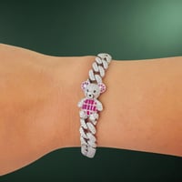 Image 3 of Pulso Oso Circonia 925 Plata Mexicana