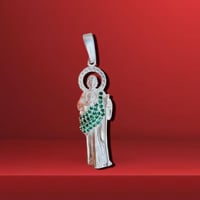 Dije San Judas Circonia 1.9” 925 Plata Mexicana
