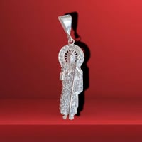 Dije San Judas Circonia 1.9” 925 Plata Mexicana-996425ca