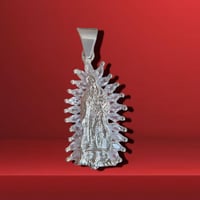 Dije Virgen de Guadalupe 1.8” 925 Plata Mexicana
