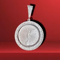 Dije Onza / Centenario 3” 925 Plata Mexicana