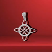 Dije Nudo de Bruja 1.35” 925 Plata Mexicana