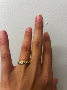 Image of Wax Casting / Gemstone in place