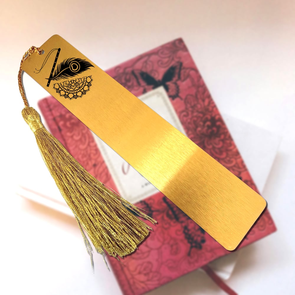 Image of Personalize / Customize any Bhagawad Gita Shloka on this Bookmark -Hinduism Blessings Divine Gift