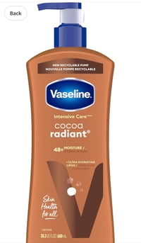 Image 1 of Vaseline Intensive Care Body Lotion Cocoa Radiant 