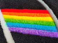 Image 3 of Pink Floyd Dark Side of the Moon Record Handmade Rug
