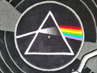 Image 4 of Pink Floyd Dark Side of the Moon Record Handmade Rug