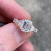 LAB Diamond Ring - Emerald Cut