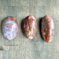 Image 7 of Ocean Jasper, Crystal Palm Stone, Sea Jasper Crystal, Orbicular Jasper, Heart Chakra Stone