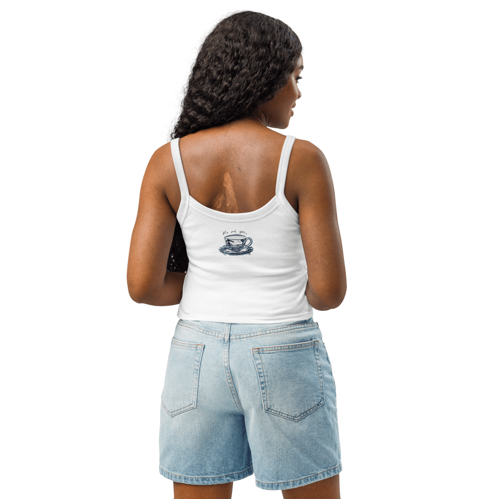 Tea for Two Women’s micro-rib tank top