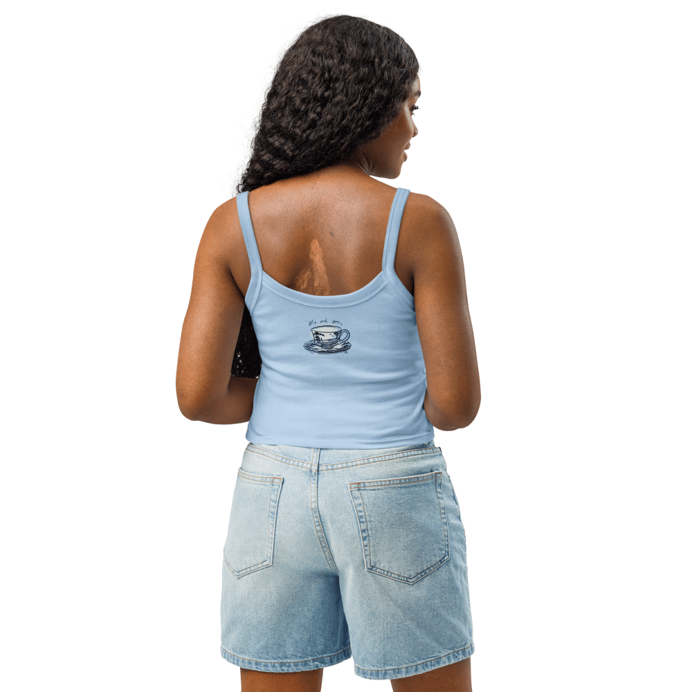 Tea for Two Women’s micro-rib tank top