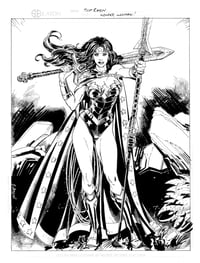 Image 5 of Cool New WONDER WOMAN   9" x 12"  Pin-Up! 