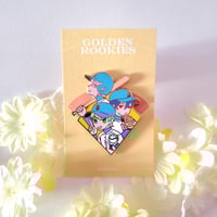 golden rookies enamel pin