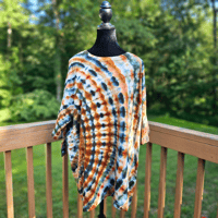 Image 3 of Ice Dyed Green & Brown Adult (2XL) Unisex T-shirt