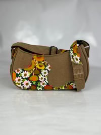 Image 1 of (Floral) Zipper Shoulder Bag