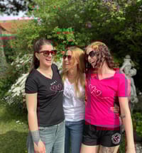 Image 3 of Damen T-Shirt "DU & I - Wir zwa a Wöd" - SCHWARZ