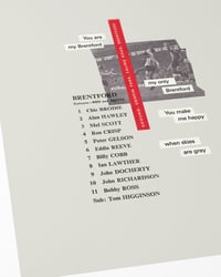 Image 2 of Brentford FC Vintage Programme Collage – Football Art Print – Series 1