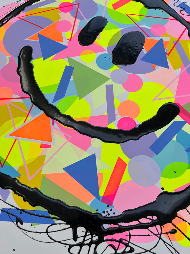 JUMBO ABSTRACT SMILEY 2