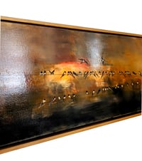 Image 3 of Original Canvas - Evening Swallows - 40" x 16"