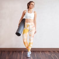 Image 1 of Yoga Leggings Yellow-Peach