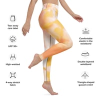 Image 5 of Yoga Leggings Yellow-Peach