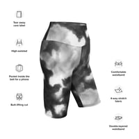 Image 5 of Biker Shorts Black-White